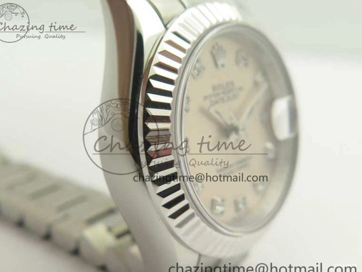 Silver SS DateJust Dial Edition BP Maker 28mm SS Best Diam ETA2671 On Bracelet 0116